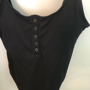 Black one piece bathing suit